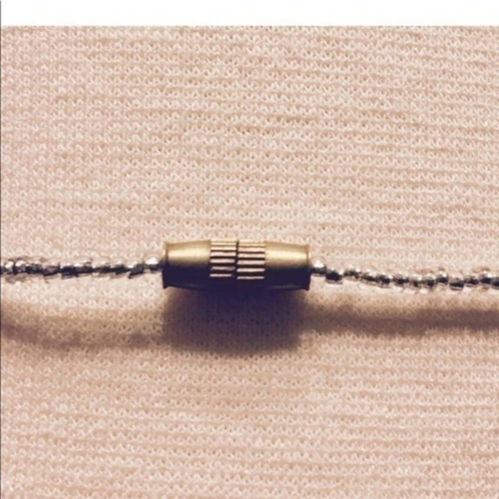 Unisex Stone Minimalistic Beaded Necklace - Picture 2 of 4
